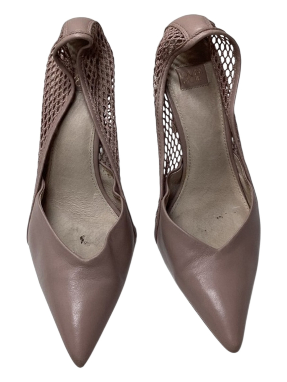 Louise et Cie Mauve Mesh Pointed-Toe Heels
